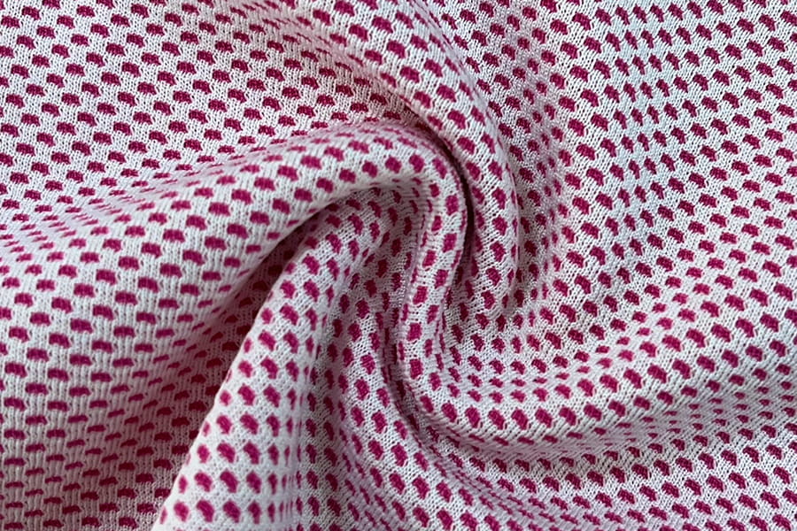 BCX-N0622: Polyester Nylon Volles kaltes Gefühl Zweifarbig Jacquard Mesh Wabengewebe